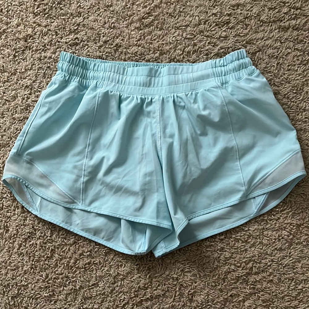 Lululemon ice blue hottie hot shorts